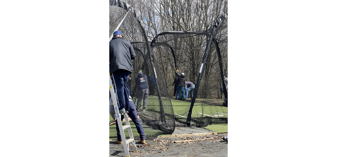 Putting Up Batting Cages