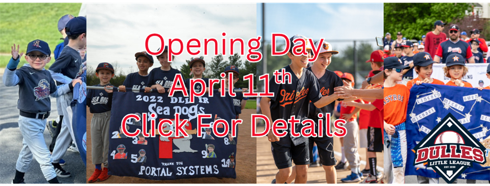 Opening Day, April 11th 